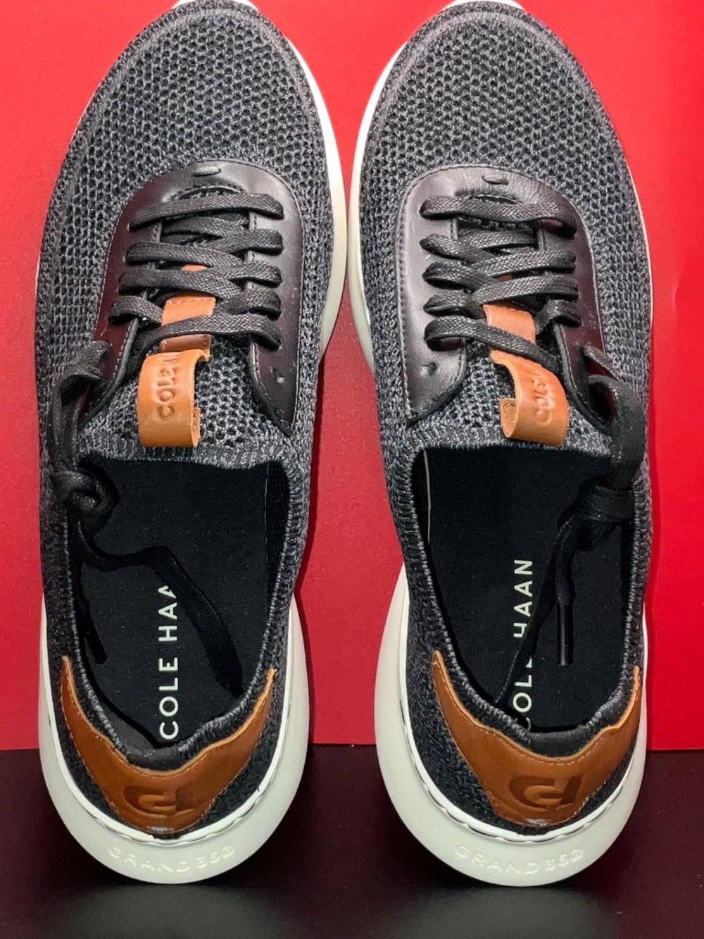 Cole Haan Crosscourt Stitch Lite Runox Sneakers. BLACK.USM 10.5/UK9.5 NWOT/NoBox